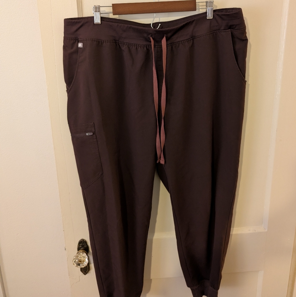 Figs Scrubs 3XL Espresso Brown Zamora Joggers Pant Limited Edition Color PO 4237 - Picture 3 of 13